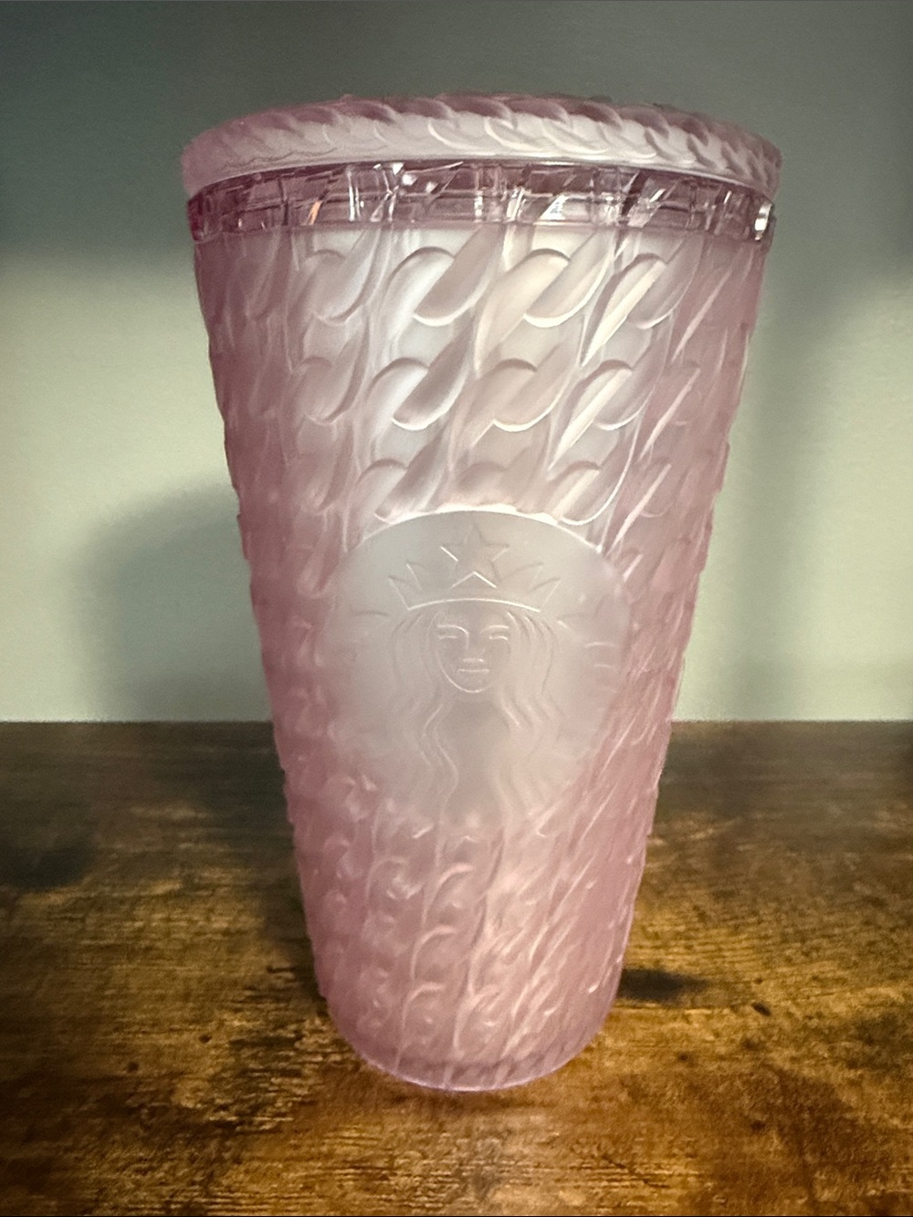 Starbucks Pink Textured Reusable Tumbler